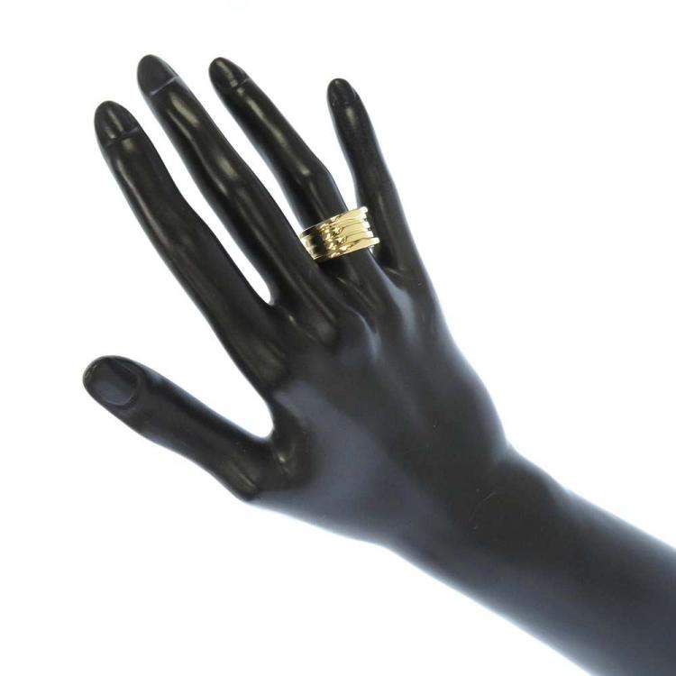 Pre Owned Bvlgari B.Zero1 18K Yellow Gold Ring EU 53