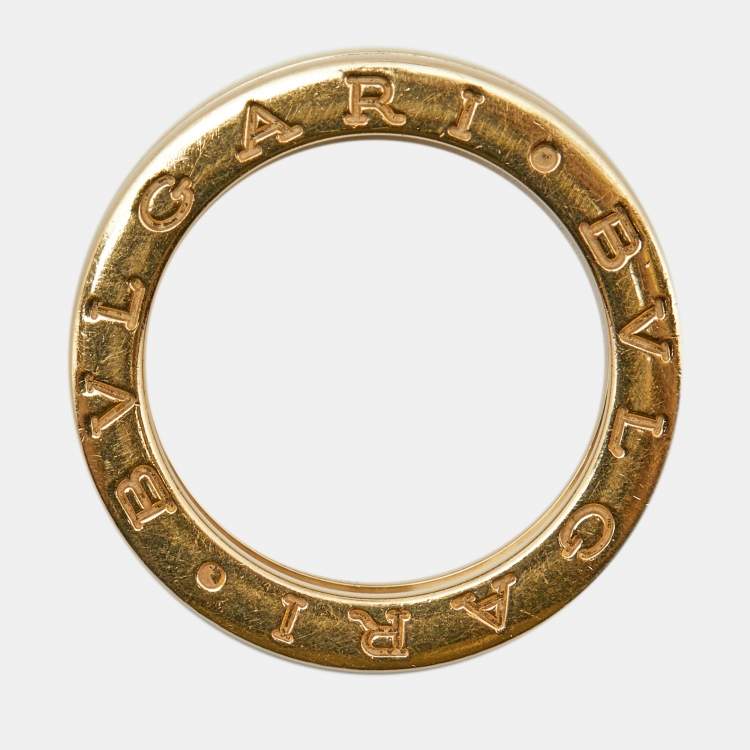 Pre Owned Bvlgari B.Zero1 18K Yellow Gold 1 Band Ring Size 52