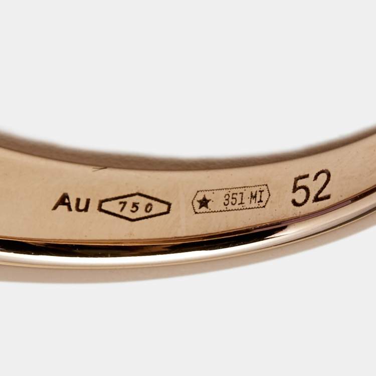 Pre Owned Bvlgari Tronchetto Amethyst 18k Rose Gold Ring Size 52