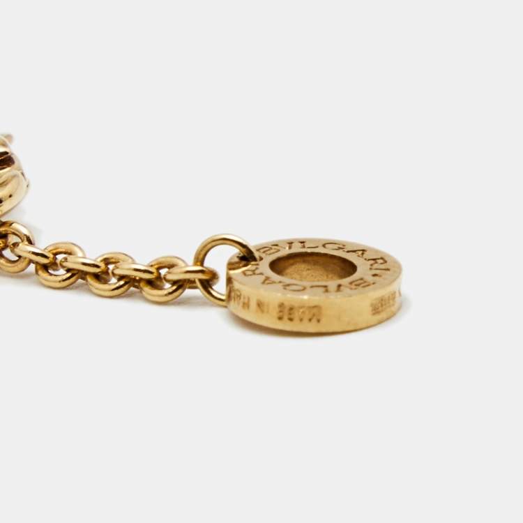 Pre Owned Bvlgari B.zero1 18K Three Tone Gold Element Soft Bracelet