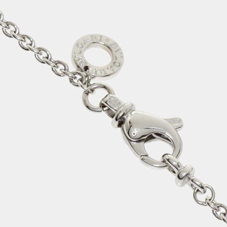 Pre Owned Bvlgari 18K White Gold B.zero1 Pendant Necklace 