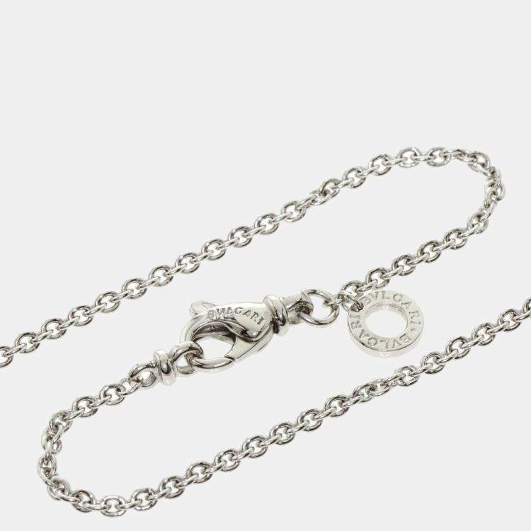 Pre Owned Bvlgari 18K White Gold B.zero1 Pendant Necklace 