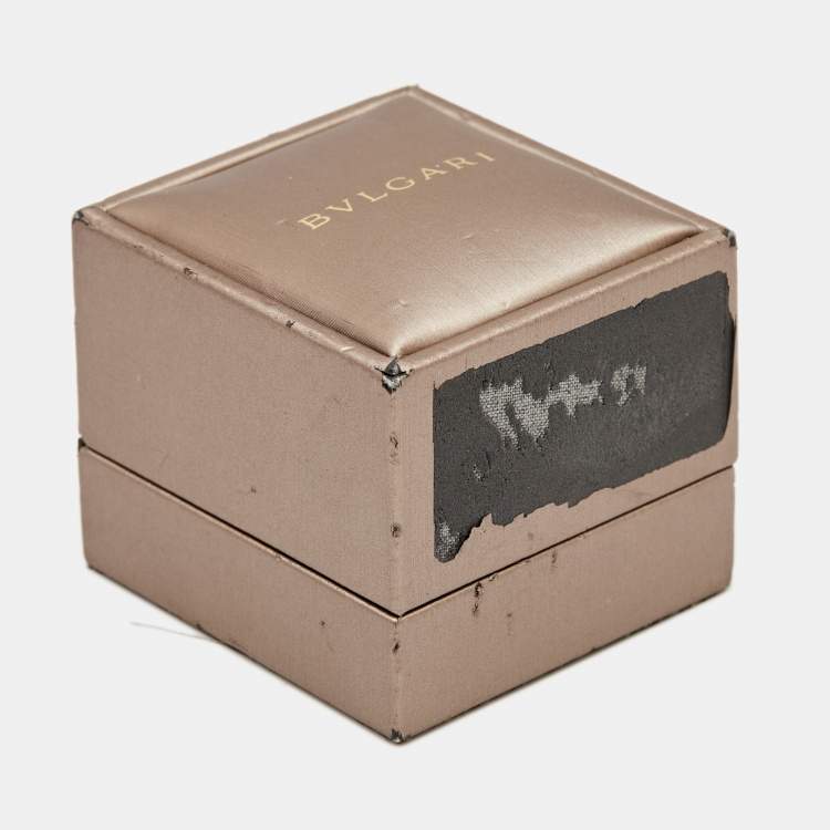 Pre Owned Bvlgari B.Zero1 18k Rose Gold 4-Band Ring Size 55