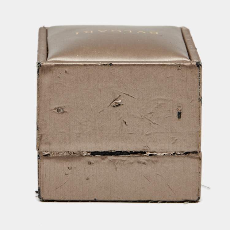 Pre Owned Bvlgari B.Zero1 18k Rose Gold 4-Band Ring Size 55