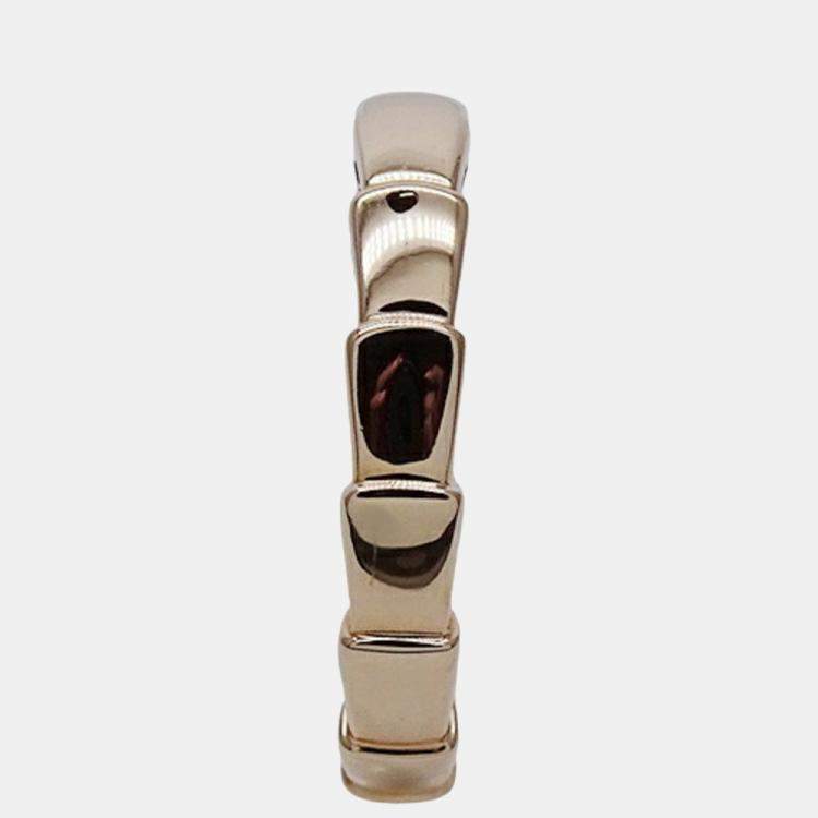 Pre Owned Bvlgari Serpenti Viper 18K Rose Gold Ring EU 51