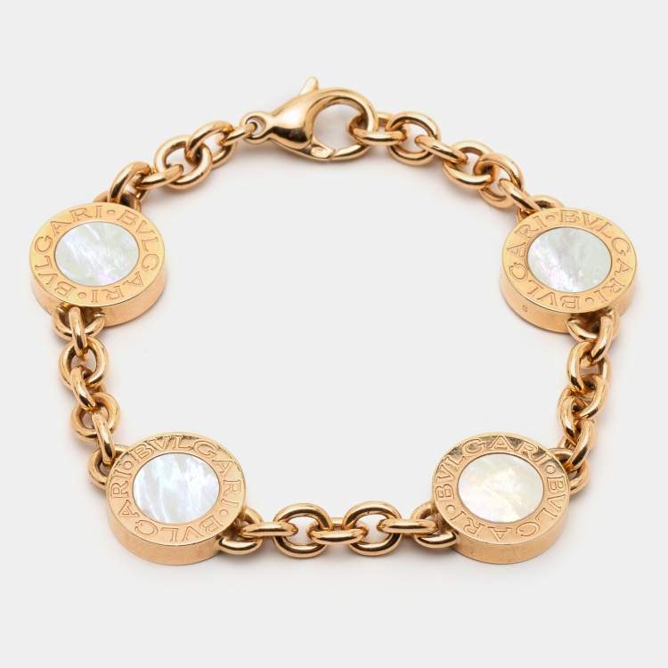 Roman Numerals Shell Bracelet 18K Rose Gold Elegant Womens Titanium Steel  Bangle | eBay