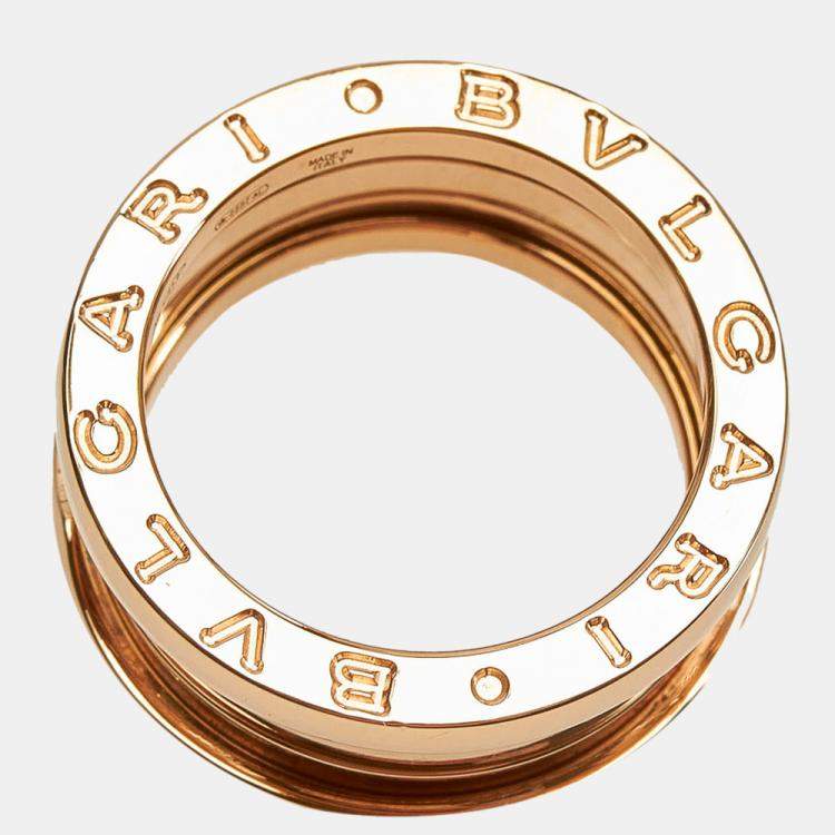 Pre Owned B.Zero1 3-Band Ring in Rose Gold Ring Size EU 50-US 5.25