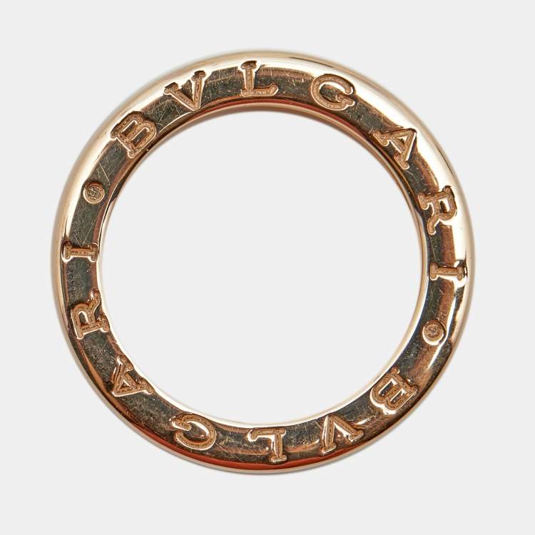 Pre Owned Bvlgari B.Zero1 18k Rose Gold 1 Band Ring Size 51