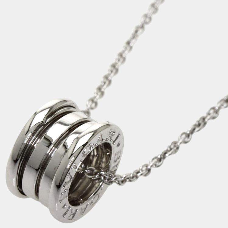 Bvlgari B.Zero1 18K White Gold Necklace Bvlgari | The Luxury Closet