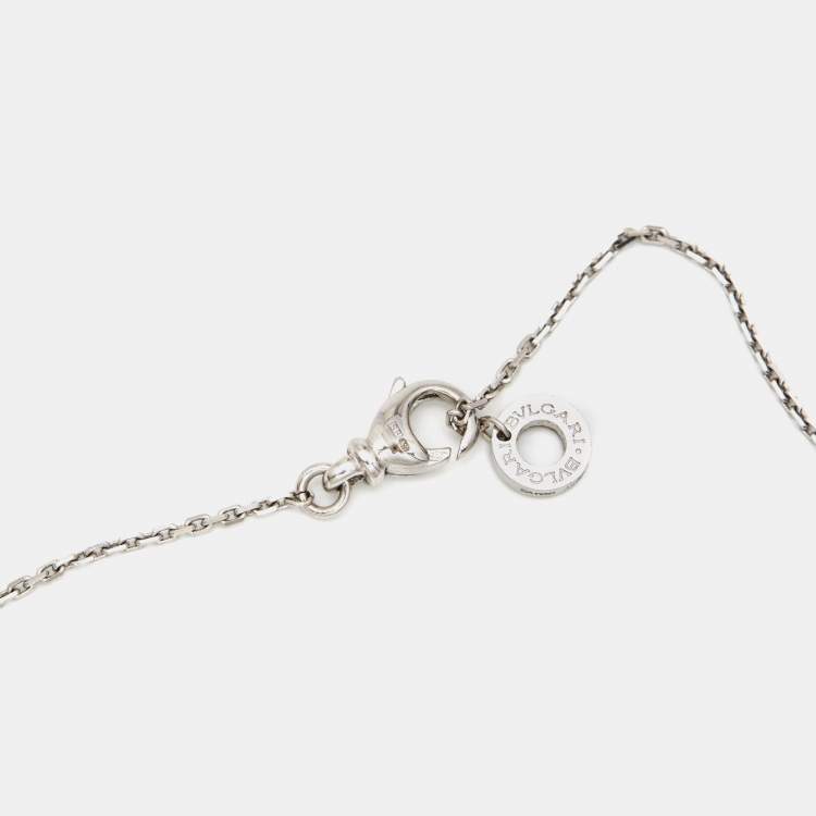 Pre Owned Bvlgari Divas' Dream Diamond 18k White Gold Necklace