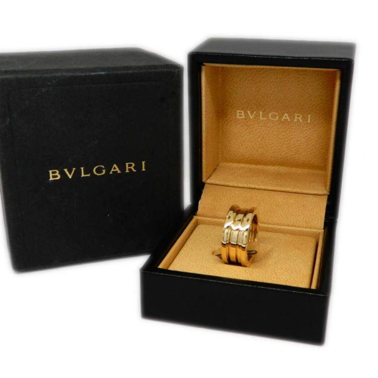 Pre Owned Bvlgari B.Zero1 18K Yellow Gold Ring EU 51