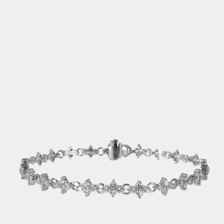 Diamond sale cluster bracelet