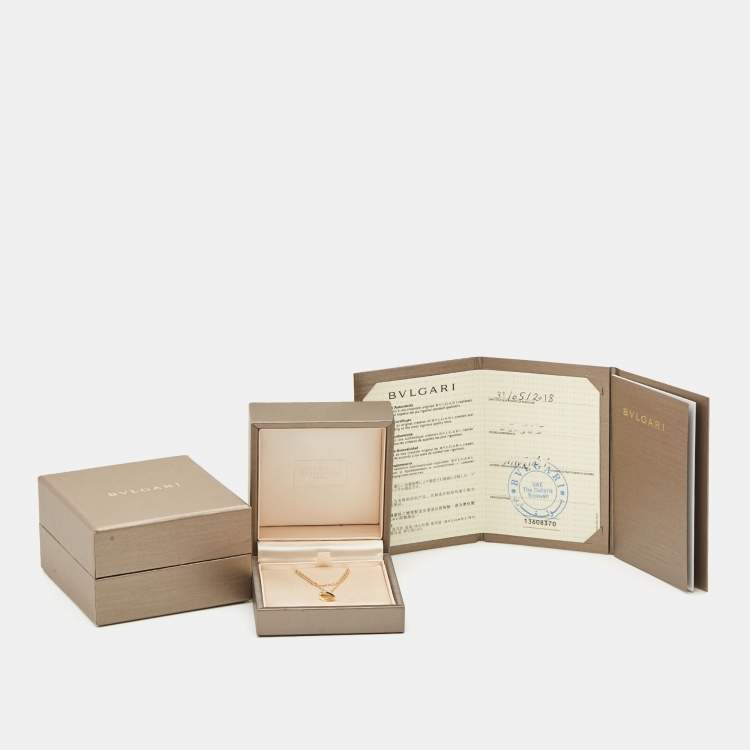 Pre Owned Bvlgari Divas' Dream Mother of Pearl 18k Rose Gold Bracelet