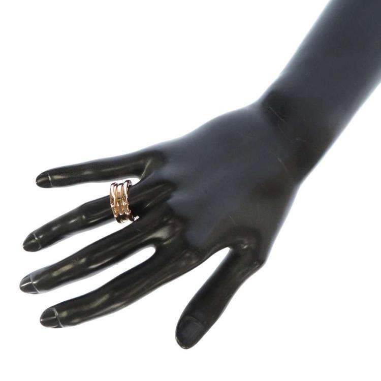 Pre Owned Bvlgari 18K Rose Gold B.Zero1 Band Ring EU 51