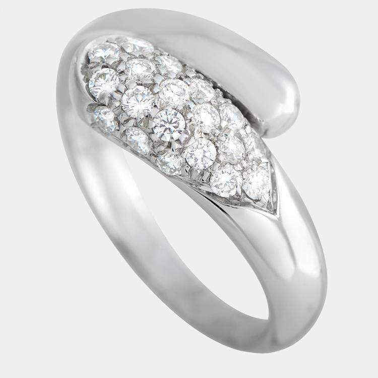 Bvlgari 18K White Gold Diamond Ring Bvlgari | The Luxury Closet