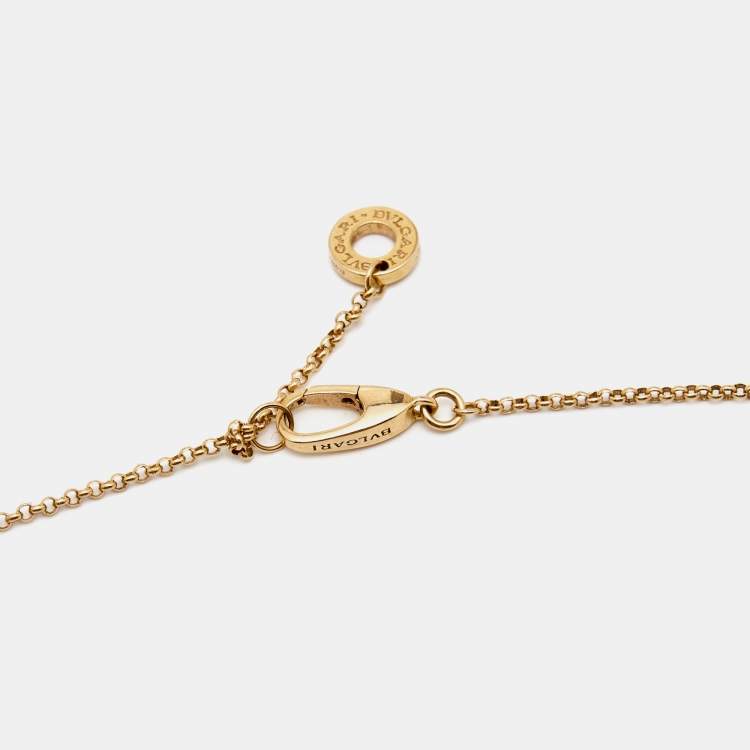 Pre Owned Bvlgari Bvlgari Mother of Pearl 18k Rose Gold Pendant Necklace