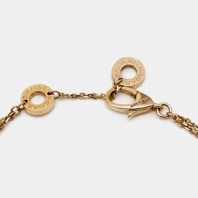 Pre Owned Bvlgari Divas' Dream Mother of Pearl 18K Rose Gold Bracelet SM 