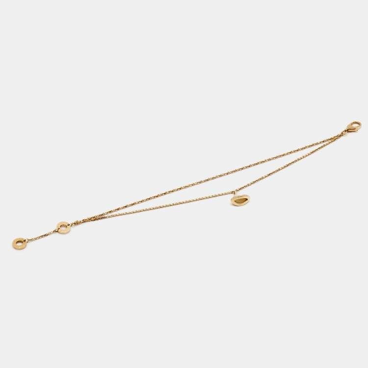 Pre Owned Bvlgari Divas' Dream Mother of Pearl 18K Rose Gold Bracelet SM 