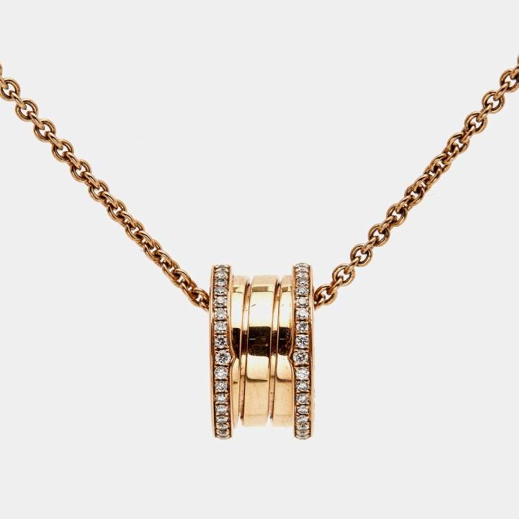 Saudi Arabia 18k Gold necklace and blvgari pendant