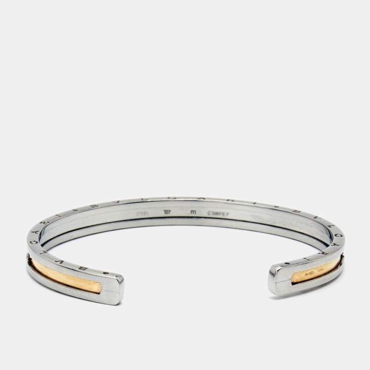 BULGARI Sterling Silver Enamel Adjustable Bracelet 876256 | FASHIONPHILE