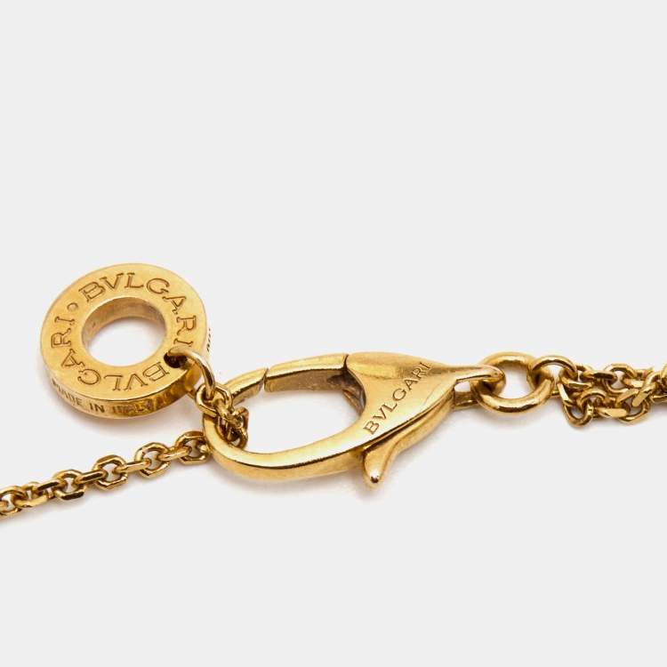 Pre Owned Bvlgari Divas' Dream Lapis Lazuli 18k Rose Gold Bracelet SM