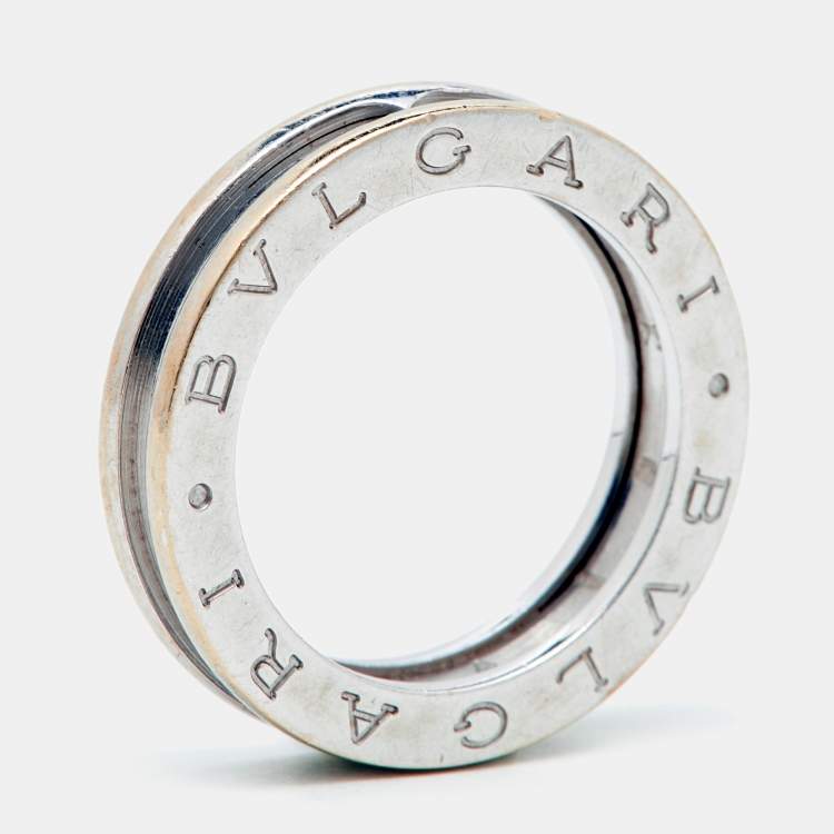 Bvlgari B.Zero1 1-Band 18k White Gold Band Ring Size 54 Bvlgari | TLC