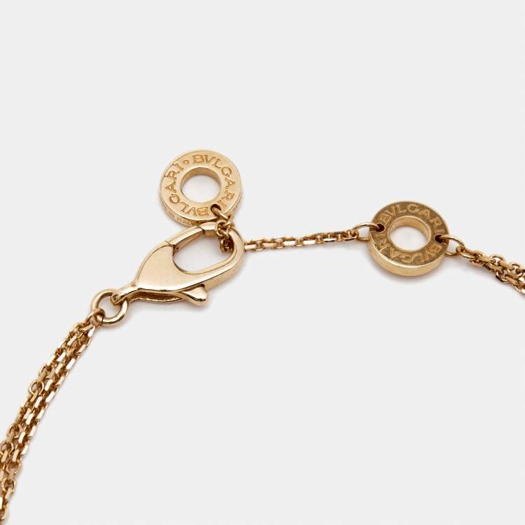 Pre Owned Bvlgari Divas' Dream Diamonds 18k Rose Gold Bracelet ML