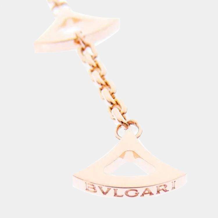Pre Owned Bvlgari Divas' Dream 18K Rose Gold Diamond Multi Stone Necklace