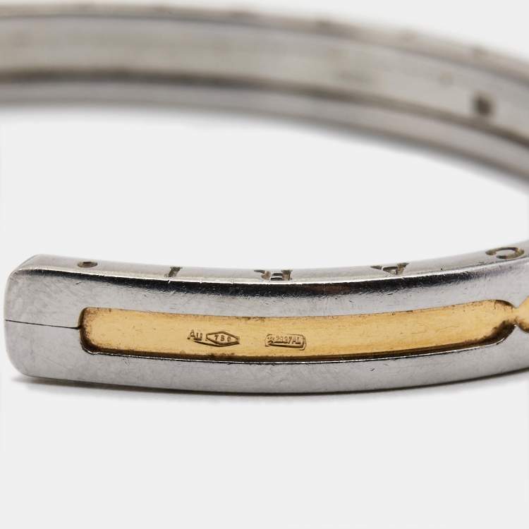 Pre Owned Bvlgari B.Zero1 18k Rose Gold, Stainless Steel Bracelet SM