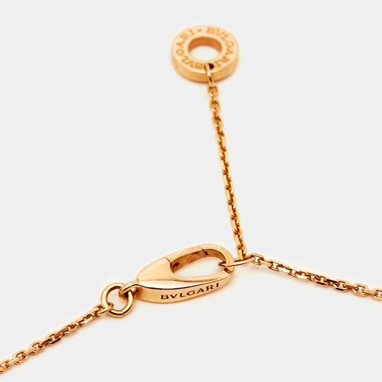 مملوكة مسبقًا Bvlgari Divas' Dream Diamond Mother of Pearl 18k Rose Gold Necklace