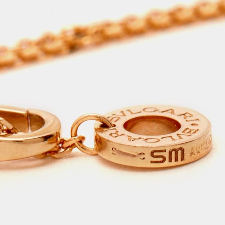 مملوكة مسبقًا Bvlgari Divas' Dream Mother of Pearl 18k Rose Gold Charm Bracelet SM