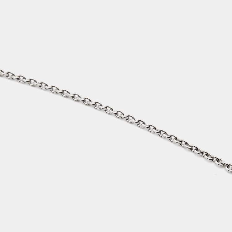 Pre Owned Bvlgari B.Zero1 18k White Gold Pendant Necklace