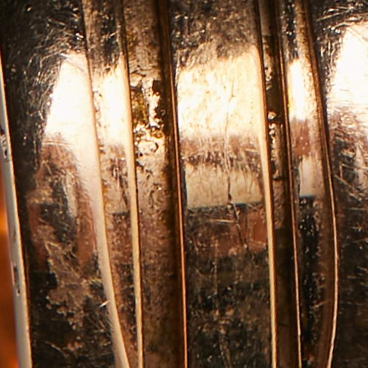 Pre Owned Bvlgari B.Zero1 18k Rose Gold Ring Size 53