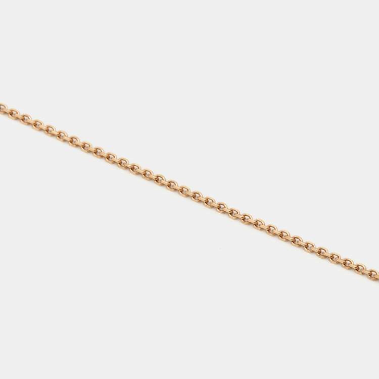 Pre Owned Bvlgari Divas' Dream Diamond Mother of Pearl 18k Rose Gold Necklace