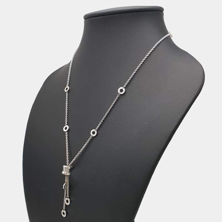 Pre Owned Bulgari white gold B.Zero1 Lavalier Necklace