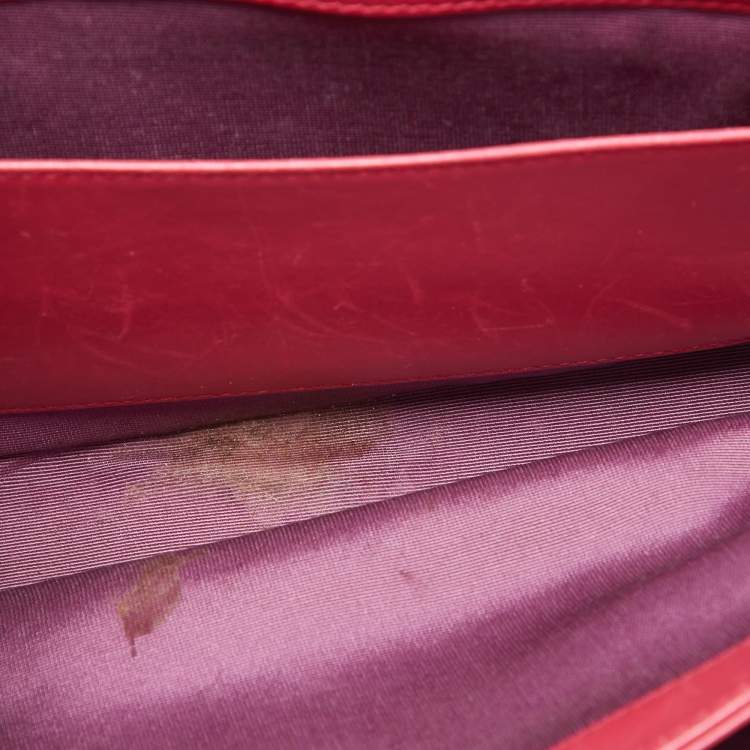 Pre Owned Bvlgari Pink/Black Leather and Perspex Flap Cover Shoulder Bag