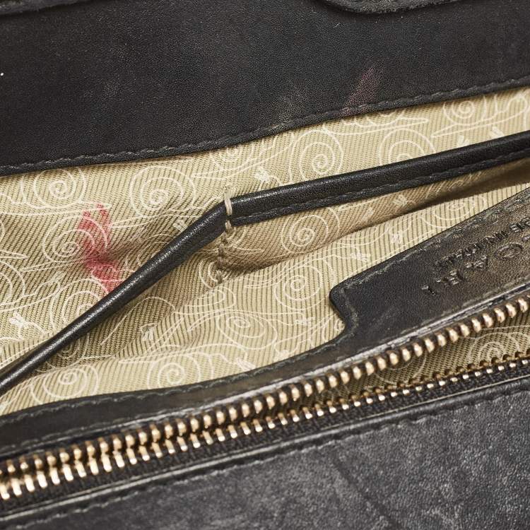Pre Owned Bvlgari Black Patent and Leather Isabella Rossellini Tote