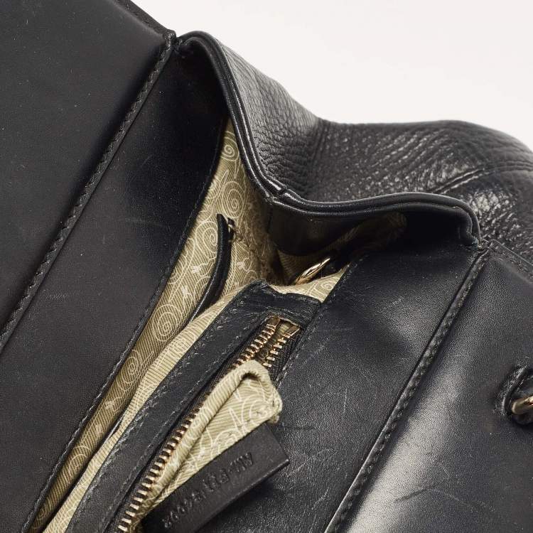 Pre Owned Bvlgari Black Patent and Leather Isabella Rossellini Tote