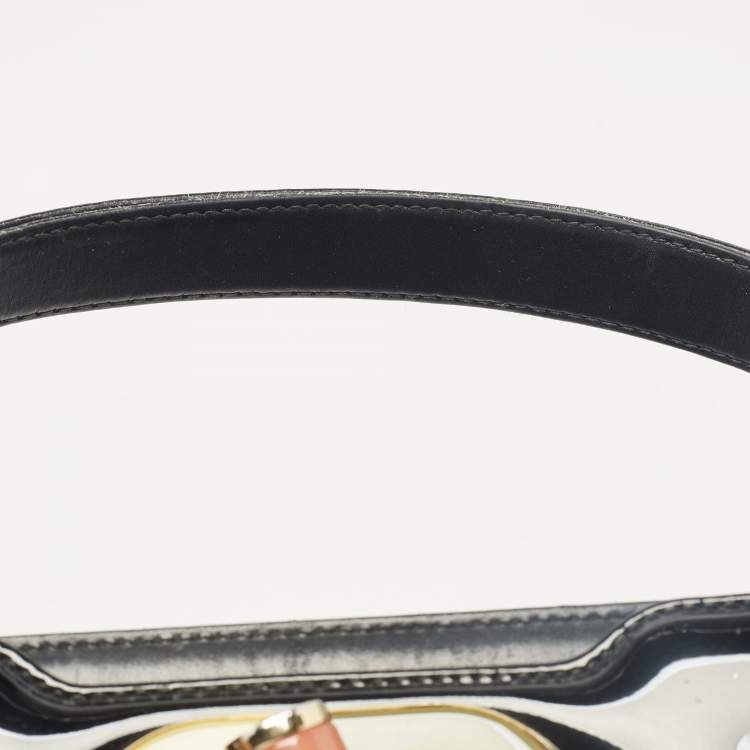 Pre Owned Bvlgari Black Patent and Leather Isabella Rossellini Tote