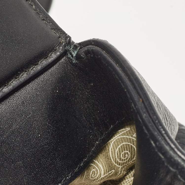 Pre Owned Bvlgari Black Patent and Leather Isabella Rossellini Tote