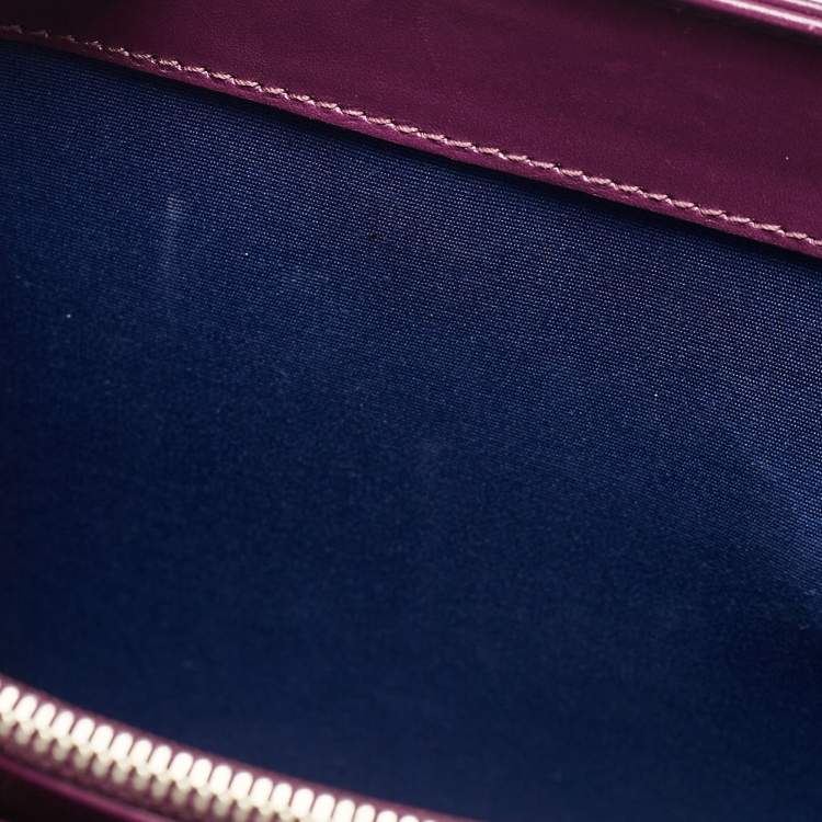 Pre Owned Bvlgari Purple Leather Large Serpenti Forever Shoulder Bag