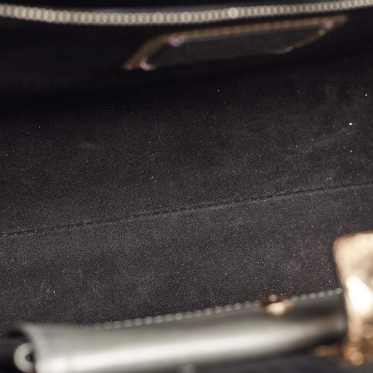 Pre Owned Bvlgari Gold/Grey Leather and Snakeskin Serpenti Scaglie Tote