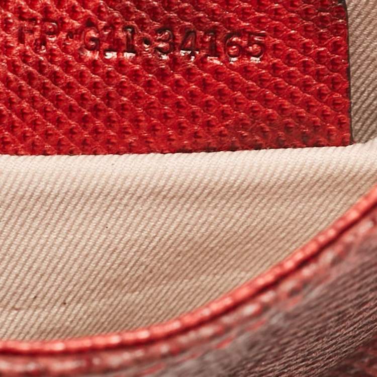 Pre Owned Bvlgari Red/Black Karung Leather Serpenti Forever Crossbody Bag