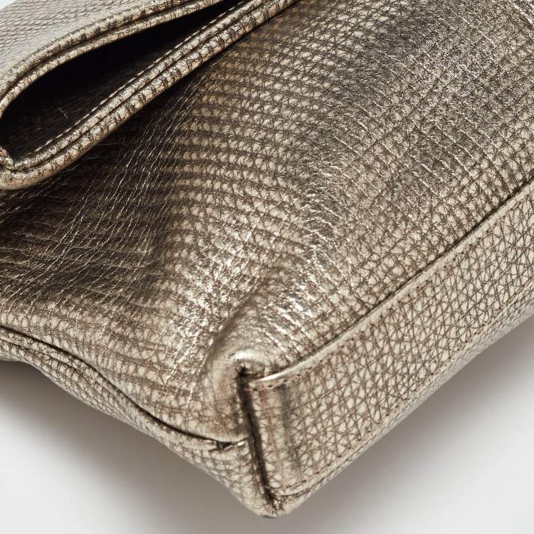Pre Owned Bvlgari Metallic Leather Leoni Shoulder Bag