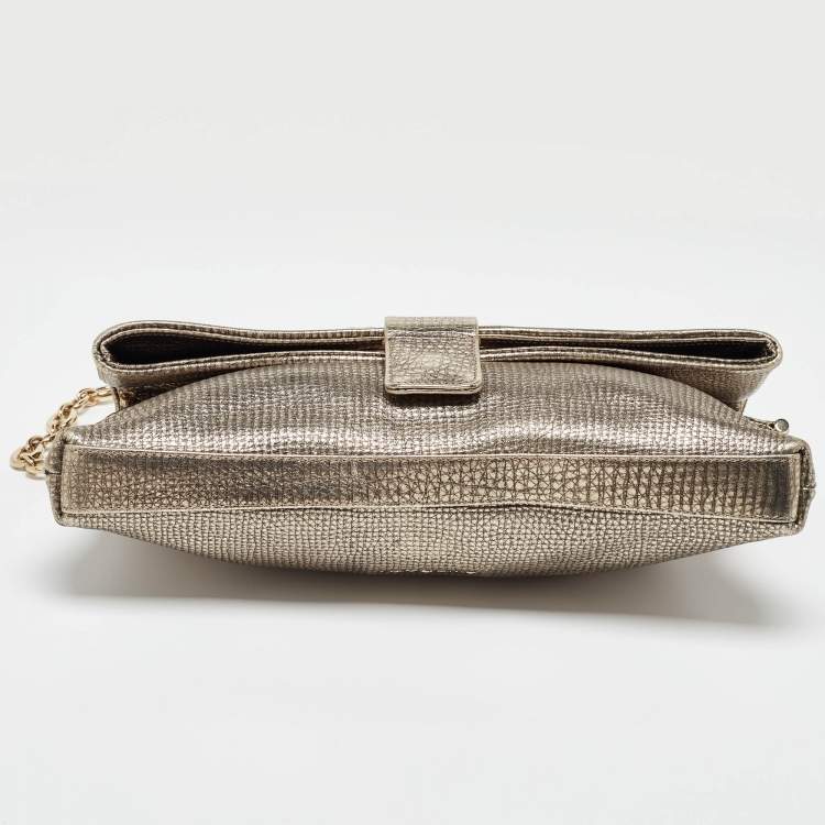 Pre Owned Bvlgari Metallic Leather Leoni Shoulder Bag