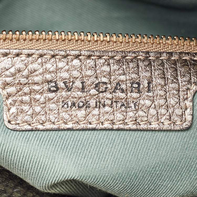 Pre Owned Bvlgari Metallic Leather Leoni Shoulder Bag