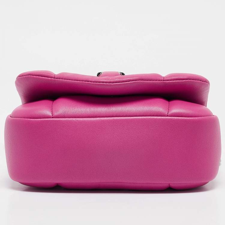 Pre Owned Bvlgari x Ambush Pink Leather Serpenti Shoulder Bag