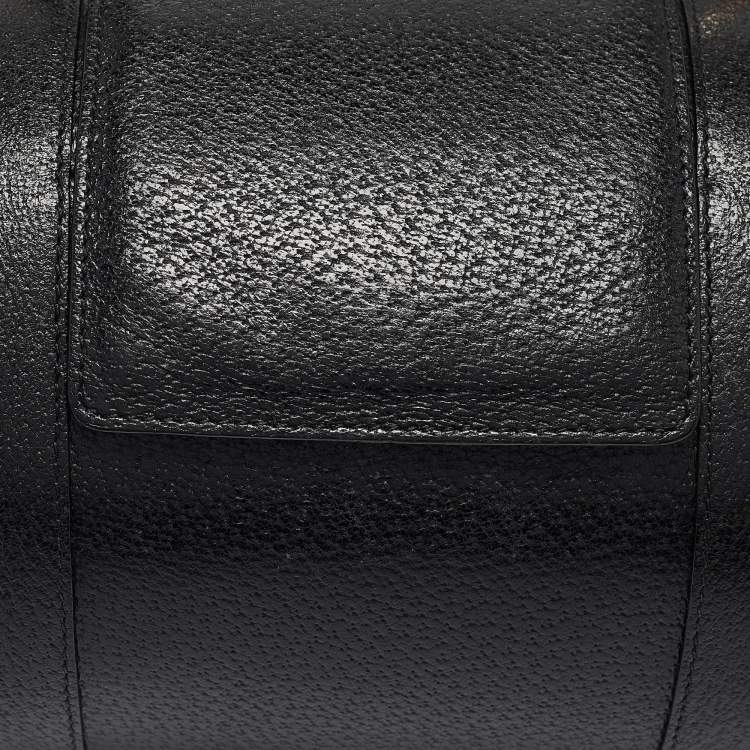 Pre Owned Bvlgari Black Leather B.Zero1 Barrel Bag