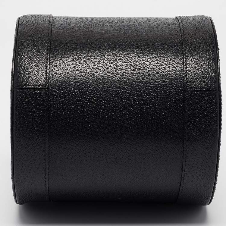 Pre Owned Bvlgari Black Leather B.Zero1 Barrel Bag