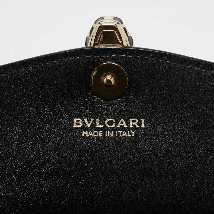 Pre Owned Bvlgari Silver Patent Leather Serpenti Forever Continental Wallet
